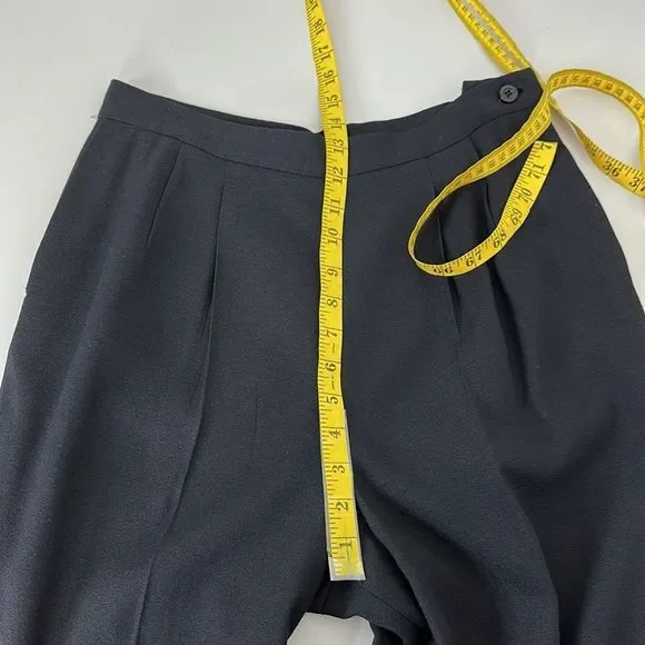 Pendleton Dress Pants Womens Size 10 Black Side Zip High Waisted made in USA - Picture 8 of 11